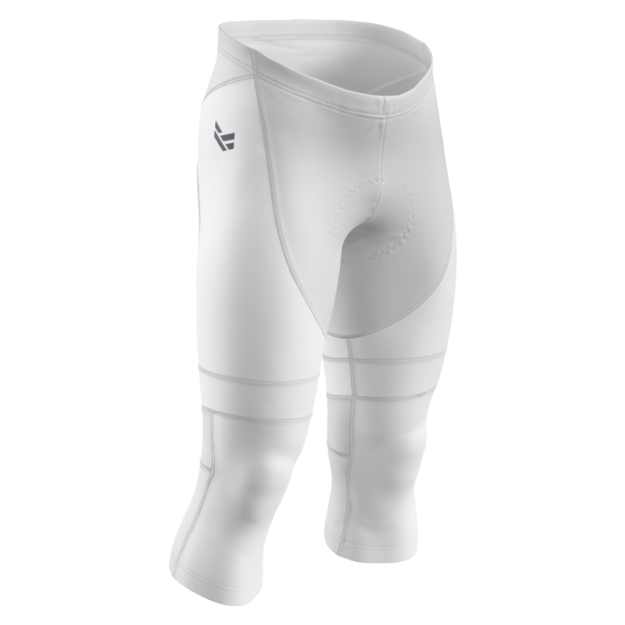 Customisable cycling tights with team branding, designed for comfort, warmth and performance