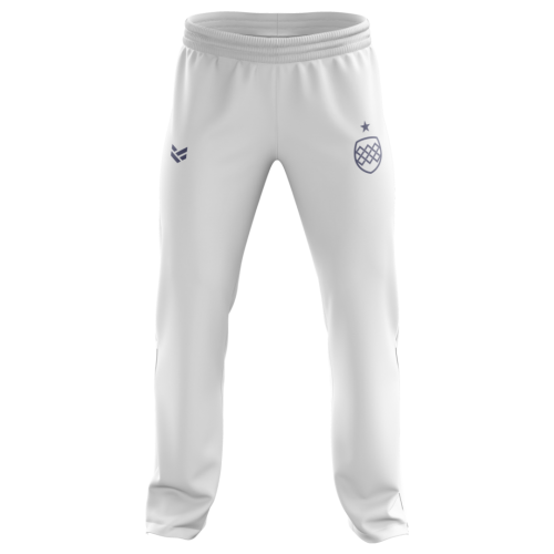 Customisable cricket bottoms with tapered fit and lightweight fabric for training and match days.