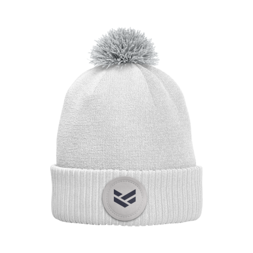 Customisable bobble hat with embroidered logo, ideal for sports clubs, teams and supporters.
